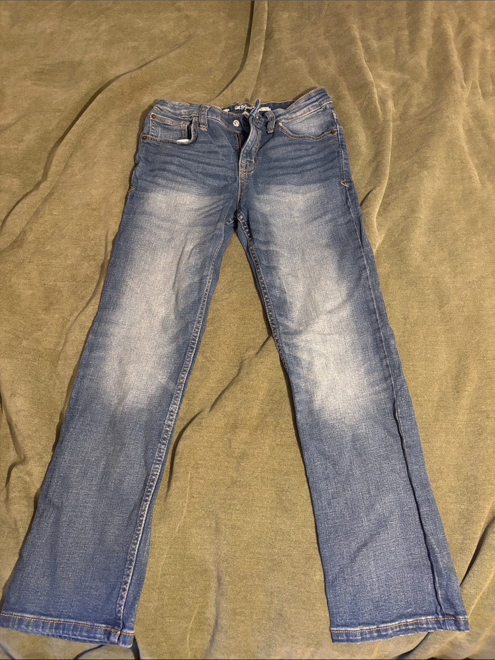 Cat & Jack Boys Blue Washed Straight Jeans